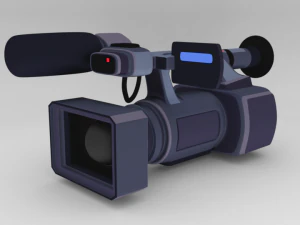 cartone animato con fotocamera tv Modello 3D