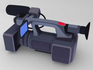 camera tv toon 3D-Modell