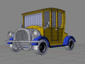 cartoon car classic 3D Model