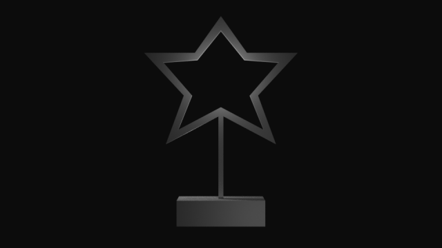 stardecoration 3D printmodel .c4d .max .obj .3ds .fbx .stl .blend