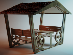 pavilion 3D मॉडल