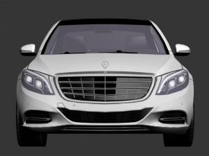 mercedes-maybach s600 x222 2014 hq low poly Model 3D