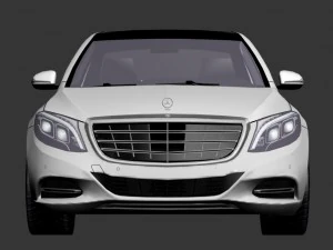 mercedes-maybach s600 x222 2014 hq low poly 3D Model