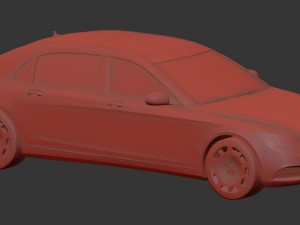 mercedes-maybach s600 x222 2014 hq low poly Model 3D