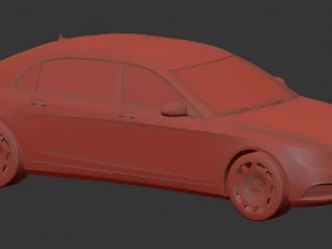 mercedes-maybach s600 x222 2014 hq low poly 3D Model