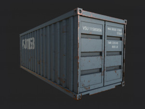 4 pack shipping container 3D 模型