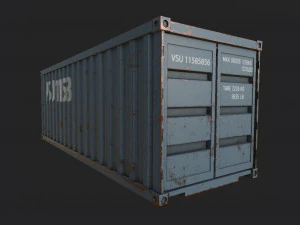 4 pack shipping container 3D Model