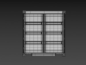 4 pack shipping container 3D 模型
