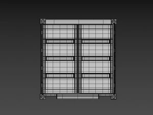 4 pack shipping container 3D Model