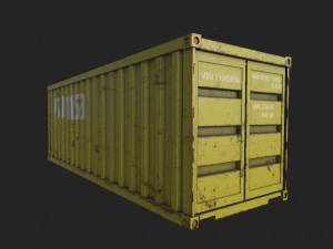 4 pack shipping container 3D Model