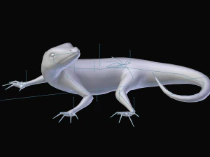 green lizard- podarcis sicula 3D Model