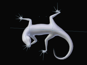 green lizard- podarcis sicula Modelo 3D