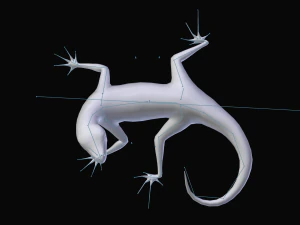 green lizard- podarcis sicula 3D Model