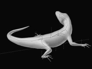 green lizard- podarcis sicula 3D Model