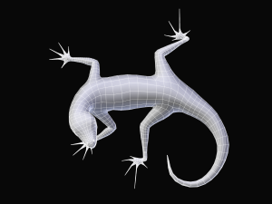 green lizard- podarcis sicula Modelo 3D