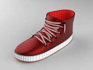 stylized shoes sneakers collection low-poly Modelo 3D