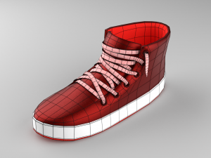 stylized shoes sneakers collection low-poly Modelo 3D
