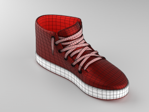 stylized shoes sneakers collection low-poly Modelo 3D