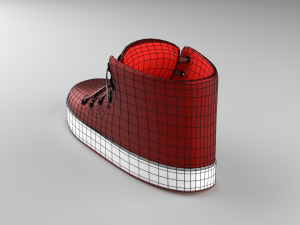 stylized shoes sneakers collection low-poly Modelo 3D