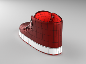 stylized shoes sneakers collection low-poly Modelo 3D