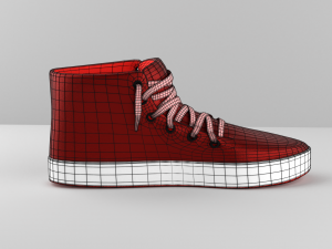 stylized shoes sneakers collection low-poly Modelo 3D