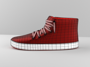 stylized shoes sneakers collection low-poly Modelo 3D