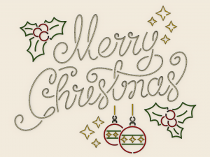 merry christmas led typo decoration 3D Model