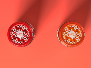 jam jar apricot and cherries 3D Model