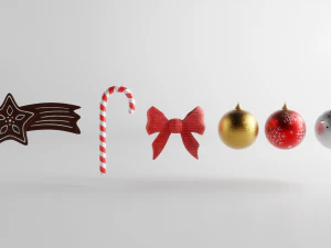 christmas decoration assets 3D Model