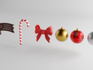 christmas decoration assets 3D Model