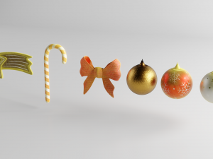 christmas decoration assets 3D Model
