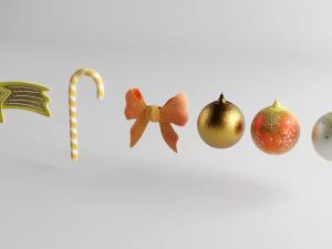 christmas decoration assets 3D Model