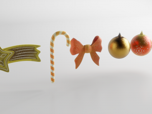 christmas decoration assets 3D Model