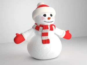 boneco de neve Modelo 3D