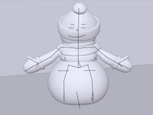 snowman 3D Model