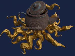 kettle with octopus 3D Model