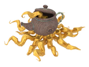 kettle with octopus 3D Model