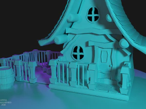 low poly house 3D Model