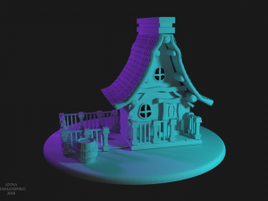 low poly house 3D Model