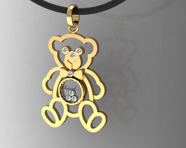 bear suspension 3D Принт Модель .c4d .max .obj .3ds .fbx .stl .blend 