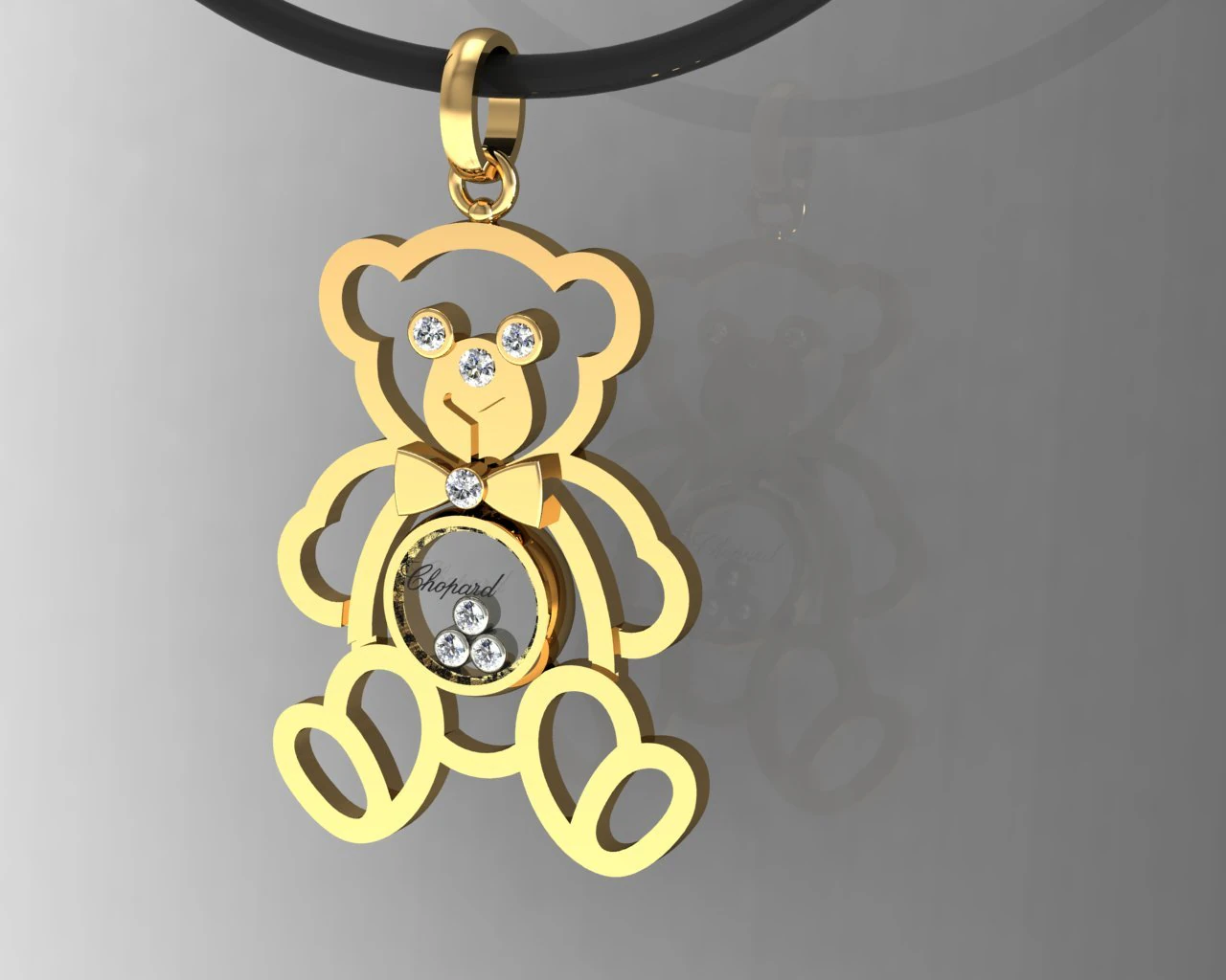 bear suspension 3D Print Model .c4d .max .obj .3ds .fbx .stl .blend