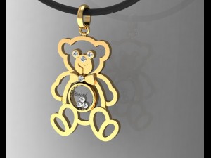 bear suspension 3Dプリントモデル