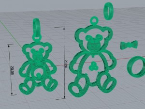 bear suspension 3D Принт Модель