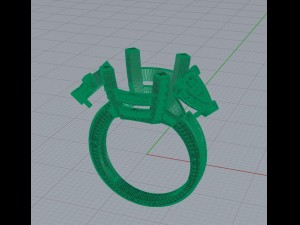 blu diamond cushion Modèles 3D en vedette