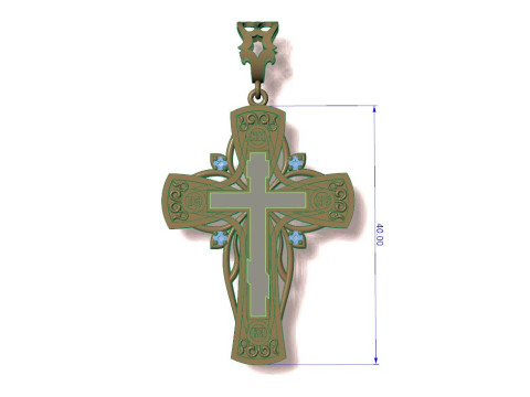 Cross of gold 3Dプリントモデル