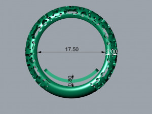 Ring Leopard Modelo de Impressão 3D