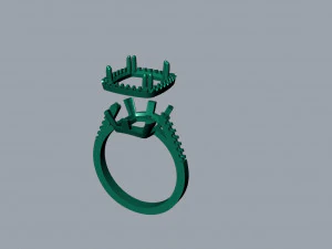 Cushion Ring 3D Print Model