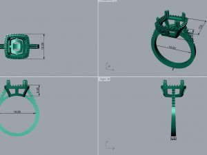 Cushion Ring 3D Druckmodell