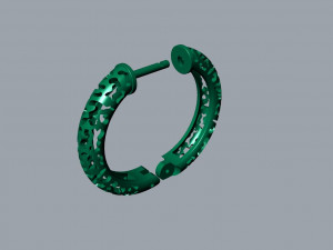 Earrings Leopard Model Cetak 3D