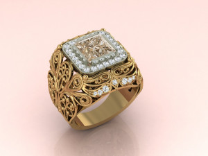 Man Ring Modelo de Impressão 3D